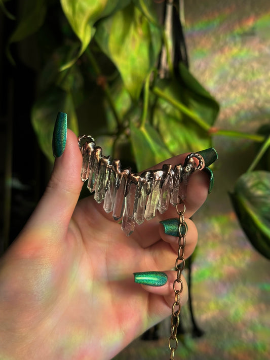 Cascading Quartz Choker