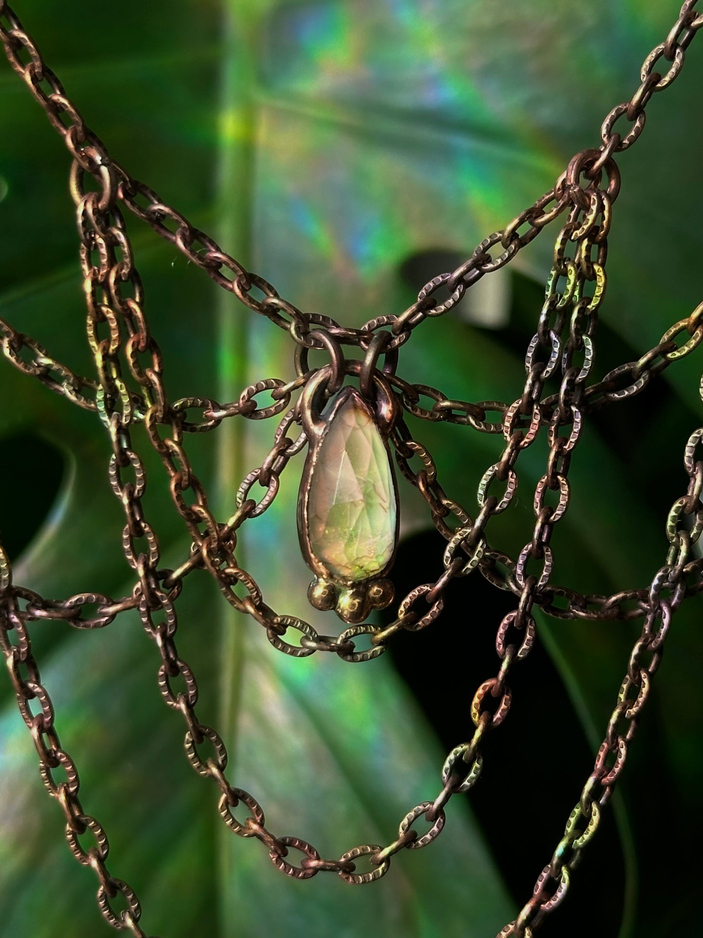 Sterling Opal Victorian Style Choker