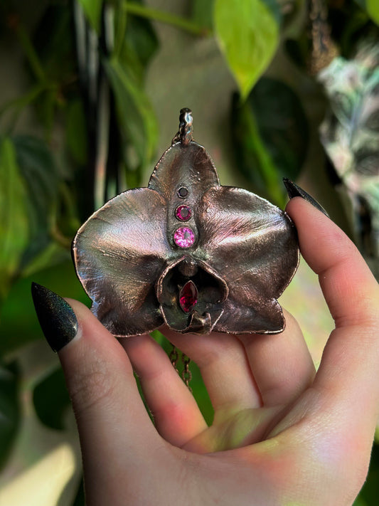 Ruby Orchid Amulet