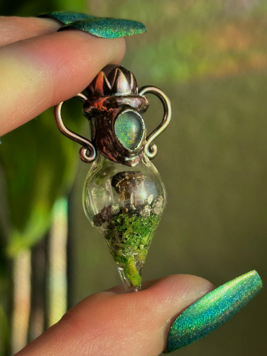 Mini Mushroom Terrarium Choker