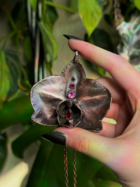 Ruby Orchid Amulet