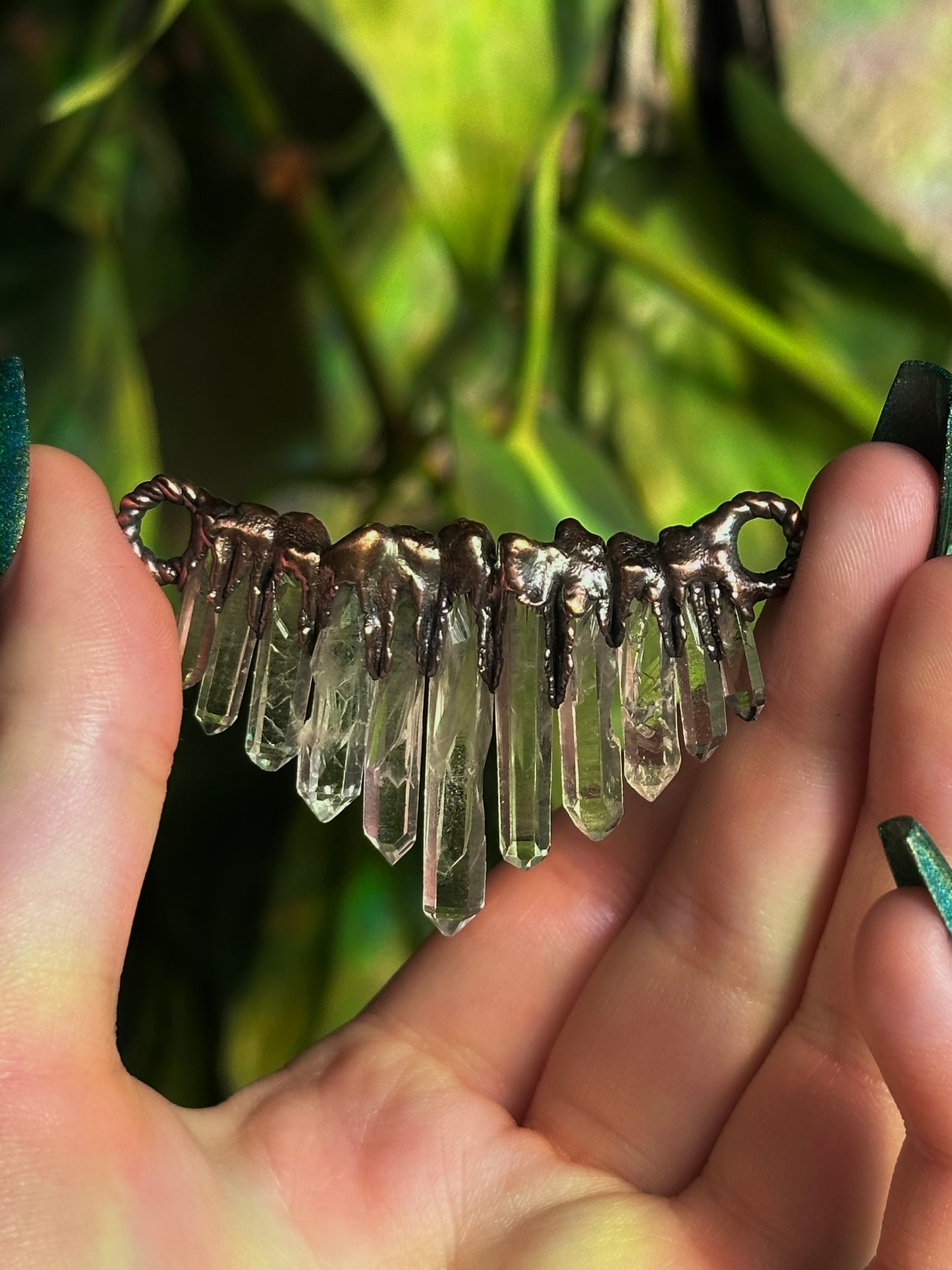 Cascading Quartz Choker