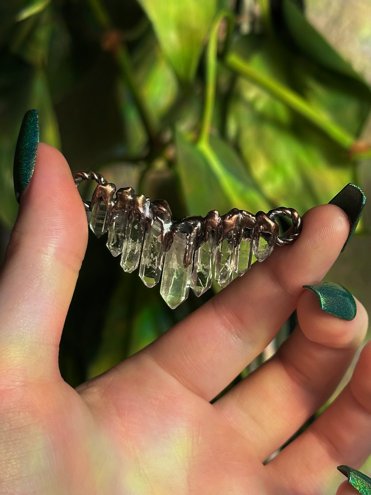 Cascading Quartz Choker