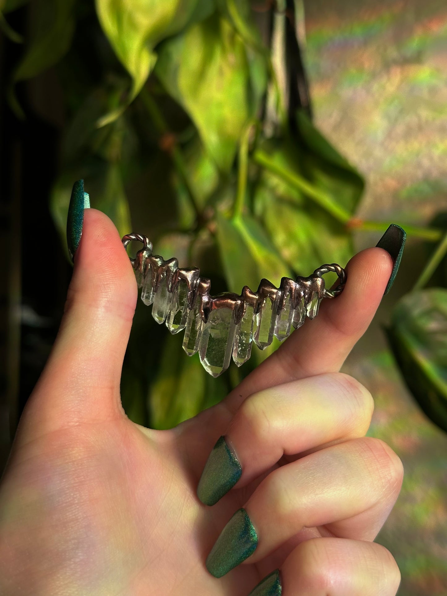 Cascading Quartz Choker
