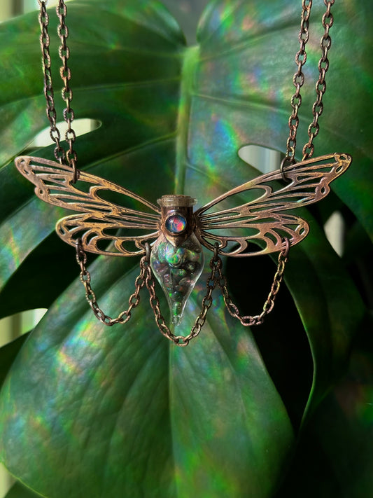 Opal Fairy Wing Choker