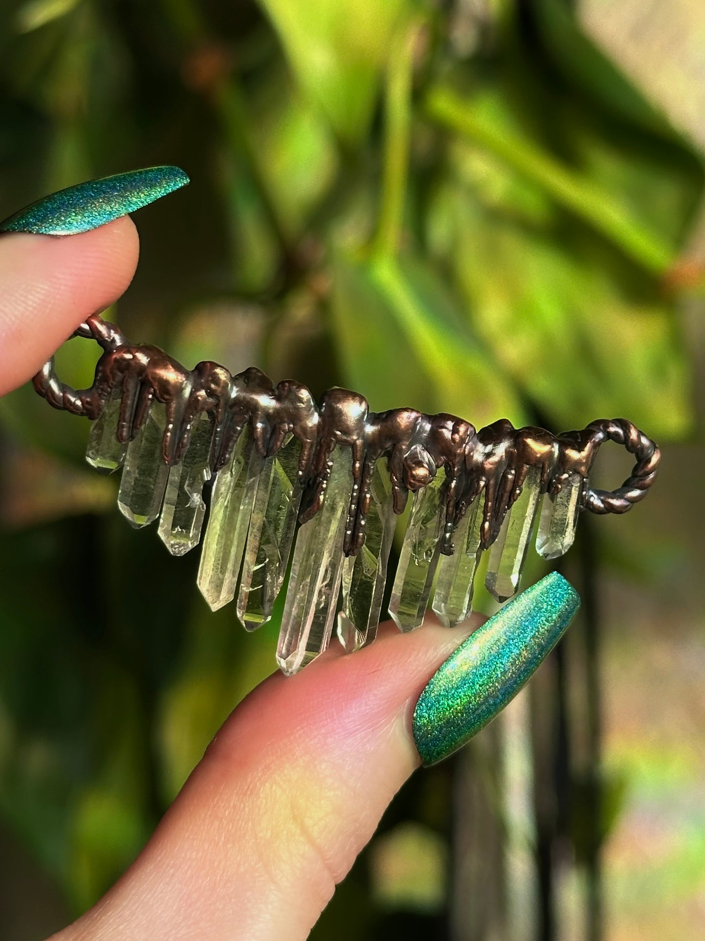 Cascading Quartz Choker