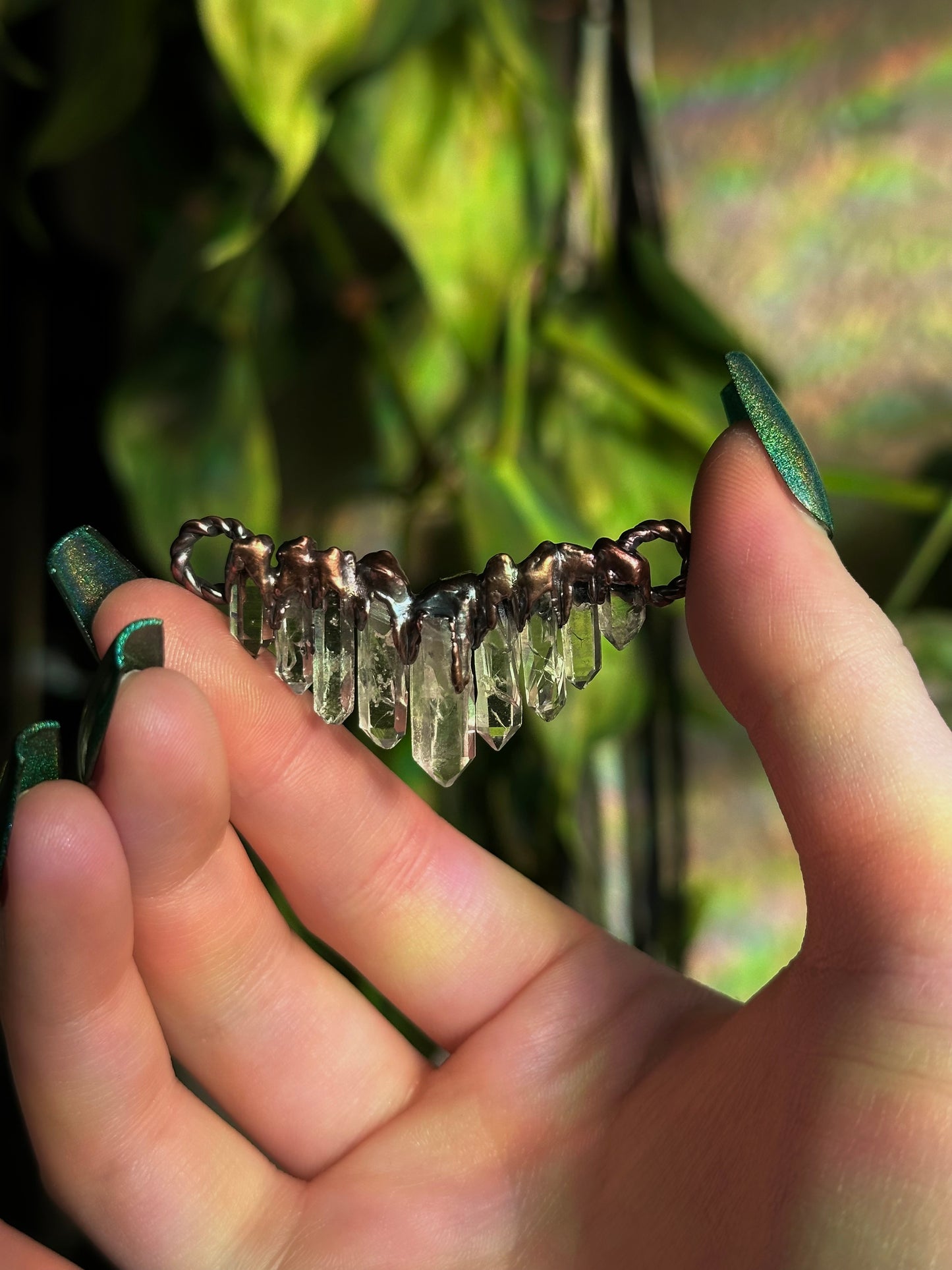 Cascading Quartz Choker