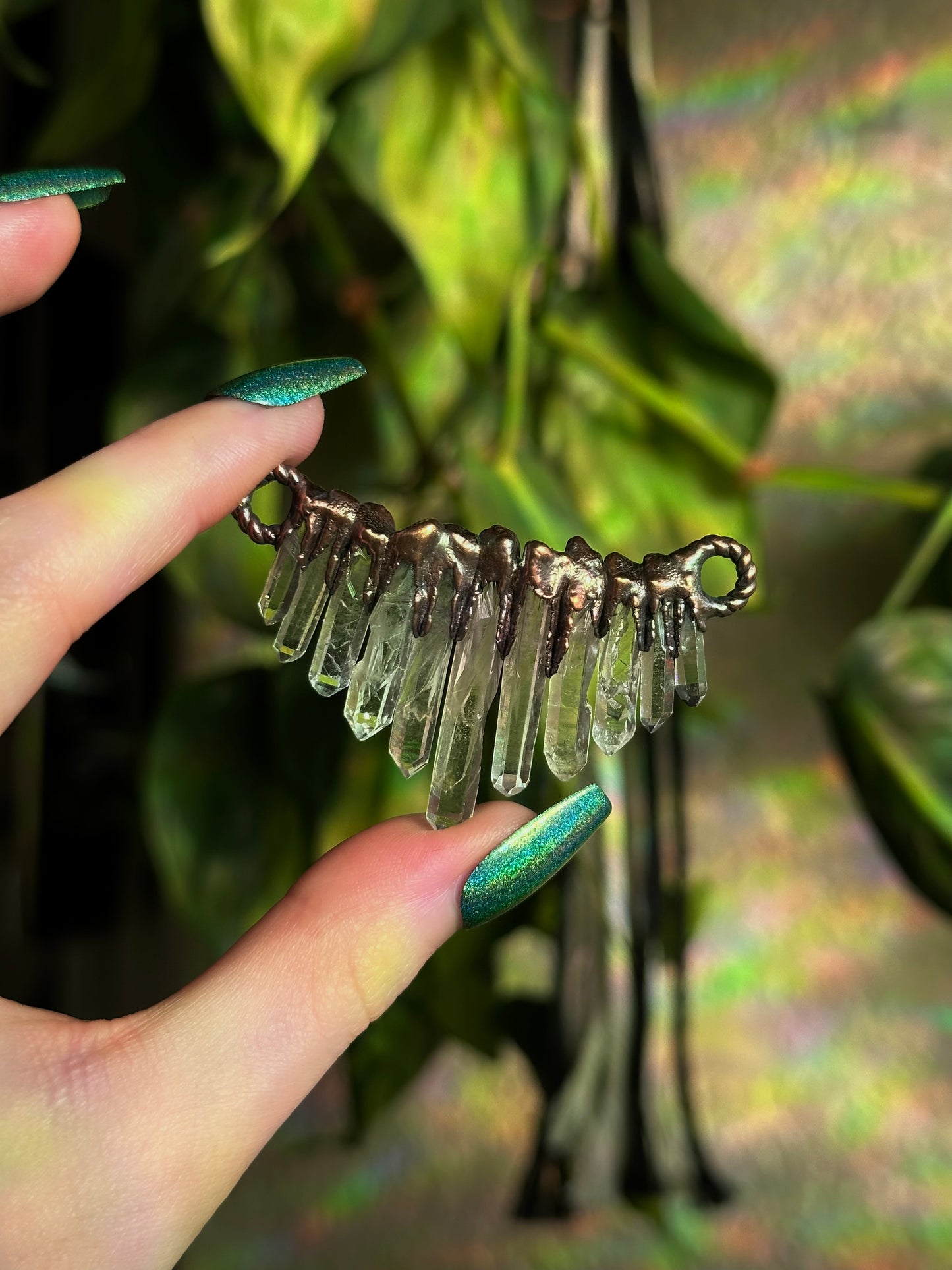 Cascading Quartz Choker