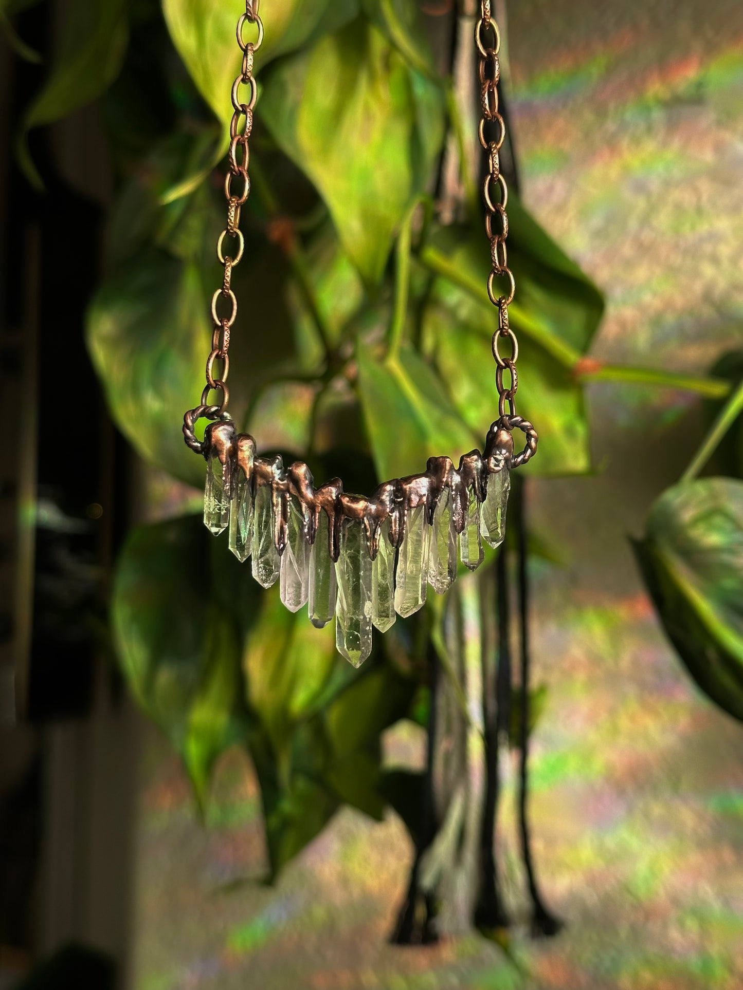 Cascading Quartz Choker
