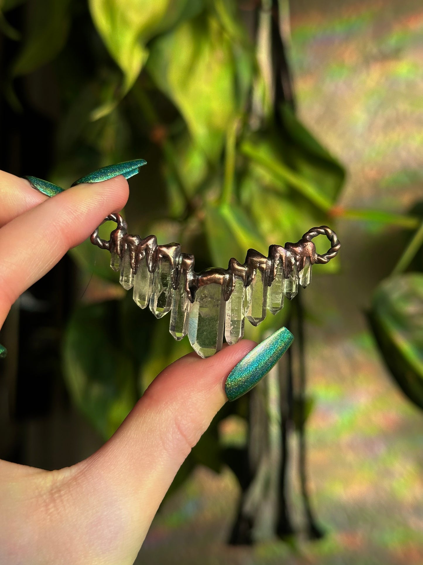 Cascading Quartz Choker