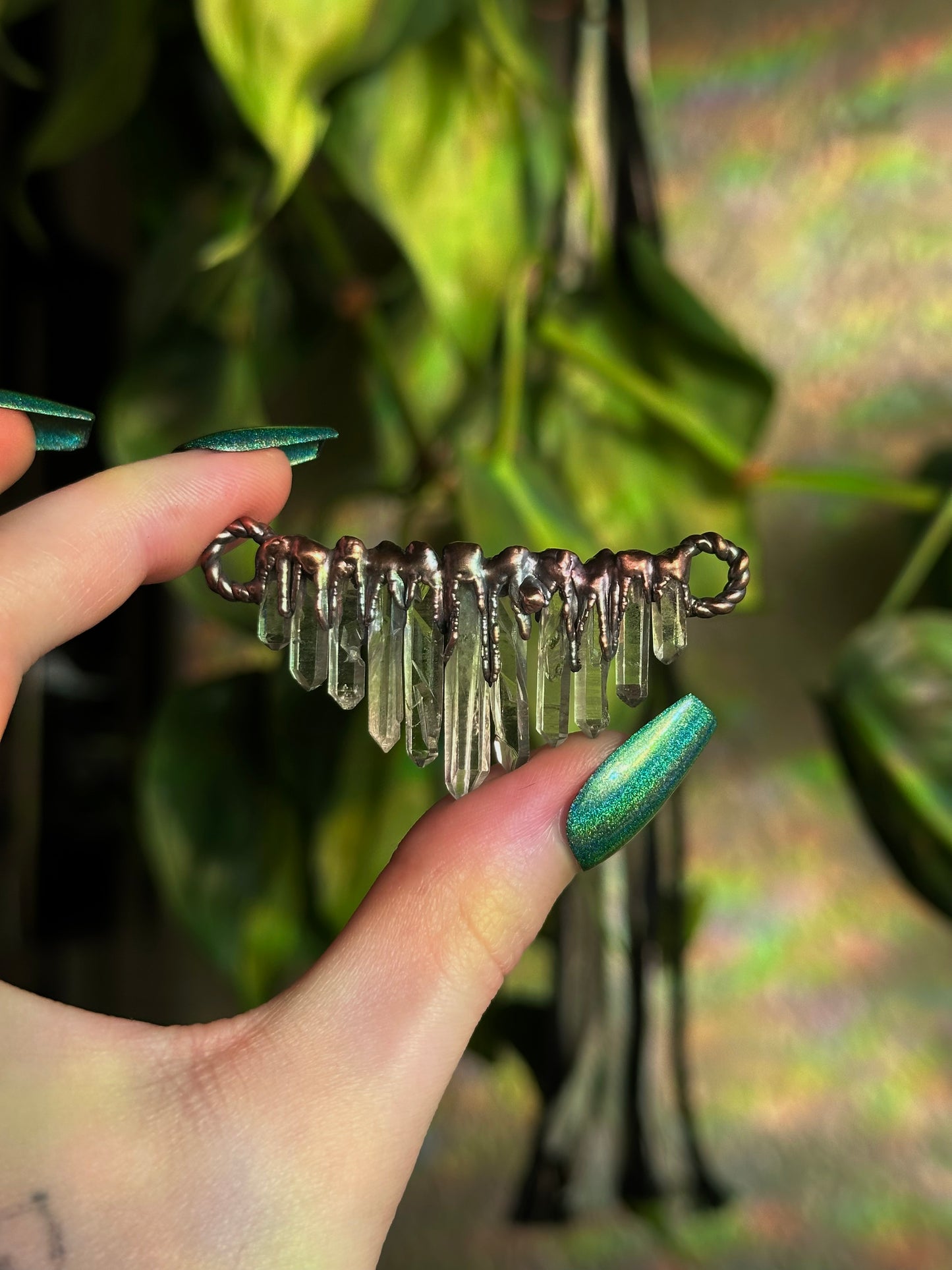 Cascading Quartz Choker